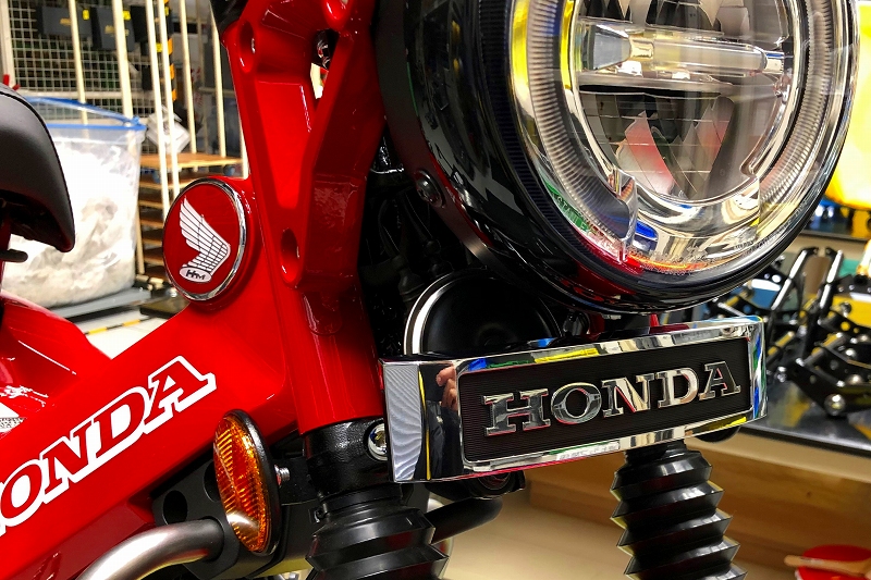 HONDA CT125 新型ハンターカブ(JA55) MINIMOTO（ミニモト）フォークHONDA立体エンブレムキット